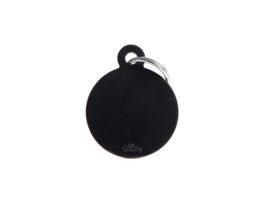 MEDAGLIETTA BASIC CERCHIO GRANDE  IN ALLUMINIO