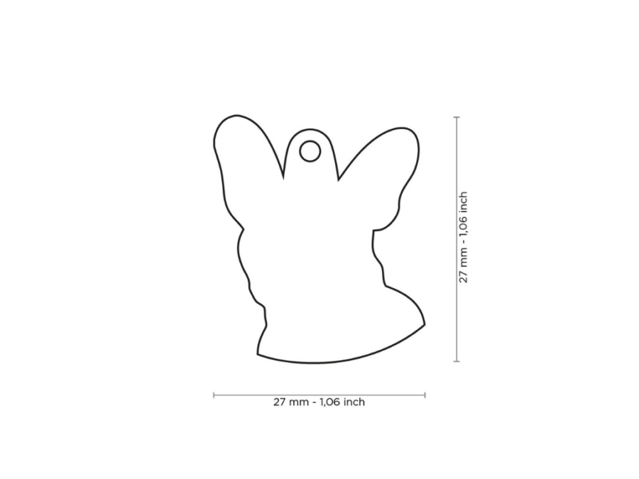 MEDAGLIETTA FRENCH BULLDOG - immagine 2