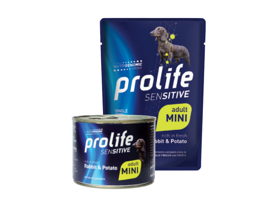 PROLIFE ADULT MINI-  SENSITIVE RABBIT & POTATO- BUSTA 100GR