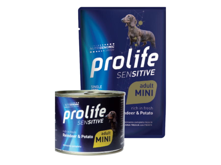 PROLIFE DOG - MINI SENSITIVE ADULT REINDEER & POTATO- BUSTA 100GR.