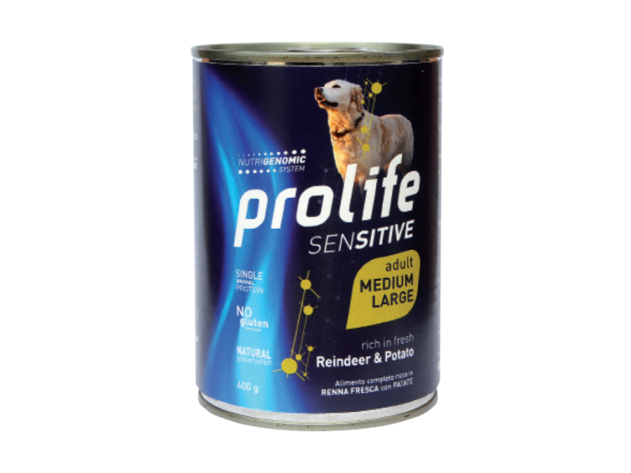 PROLIFE DOG - ADULT SENSITIVE M/L REINDEER & POTATO- 400 GR