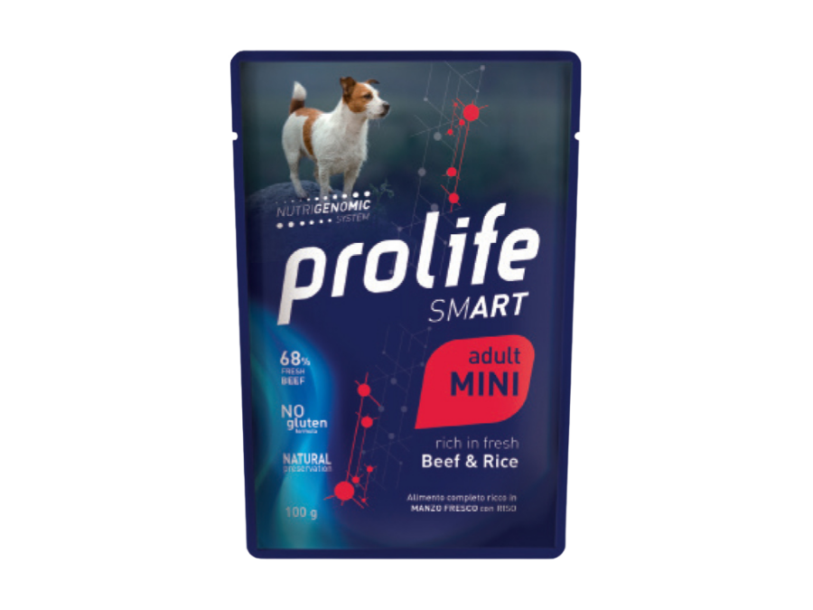 PROLIFE DOG - MINI ADULT BEEF & RICE - 100GR