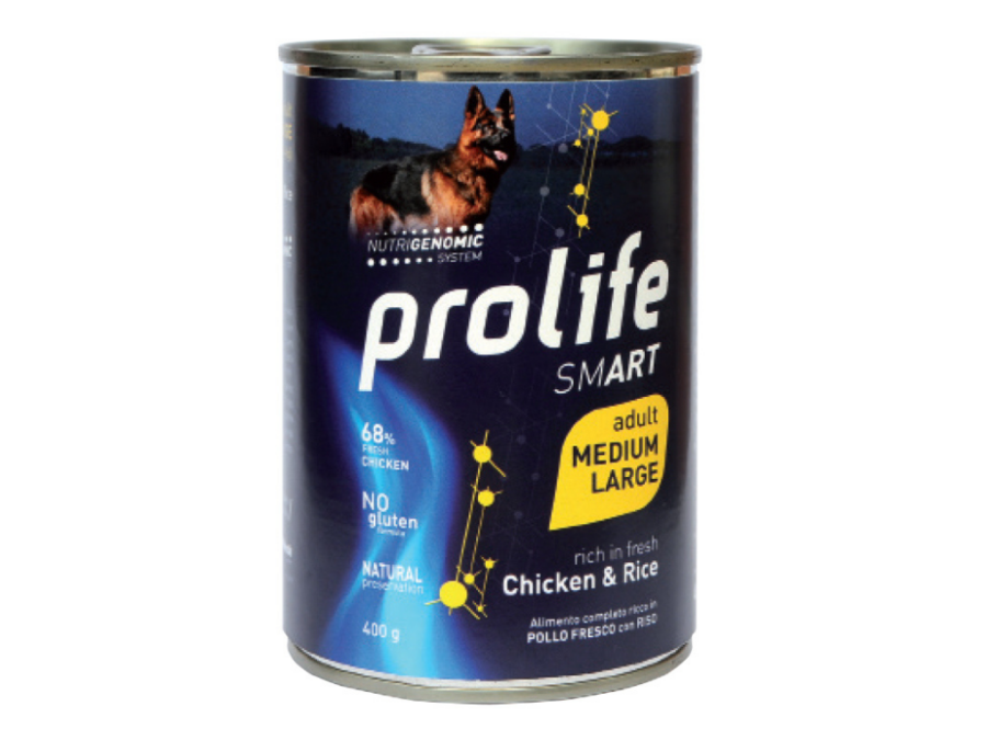 PROLIFE DOG SMART ADULT Chicken & Rice - MEDIUM LARGE- 400GR