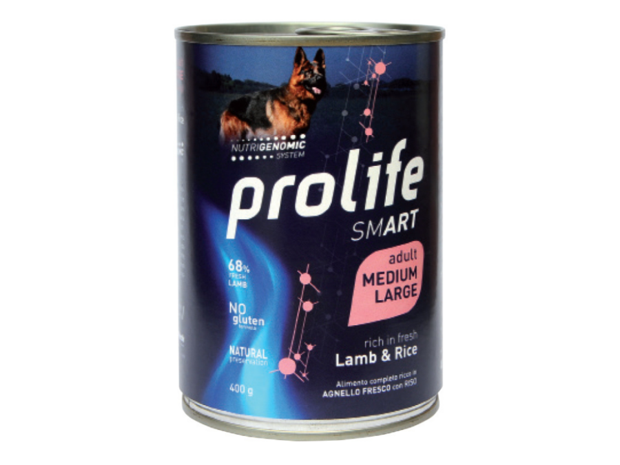 PROLIFE DOG SMART ADULT LAMB & RICE  M/L 400GR.