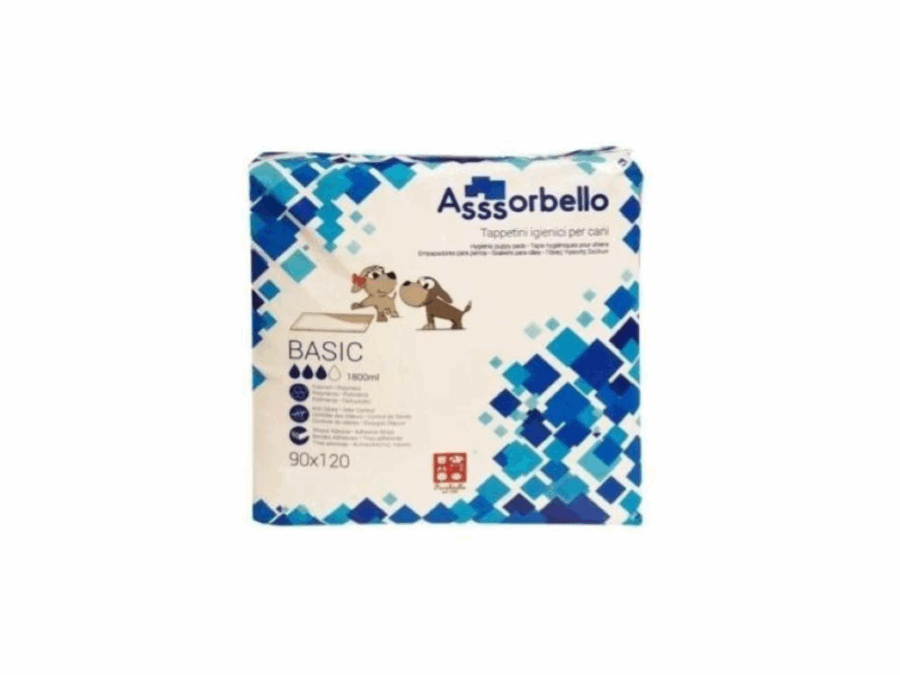 PANNOLINI BASIC 90X120 10PZ. ASSORBELLO