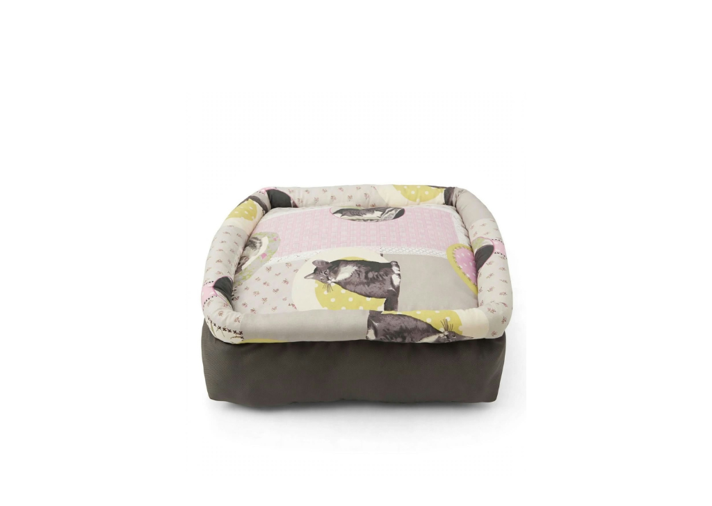 ALBA CUSCINO POUF QUADRATO CATS 50X50X18CM