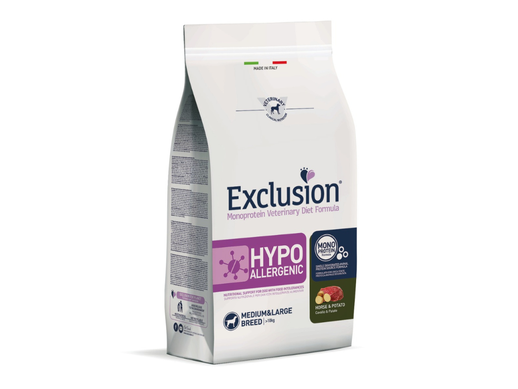 EXCLUSION DIET HYPOALLERGENIC CAVALLO E PATATE 12KG