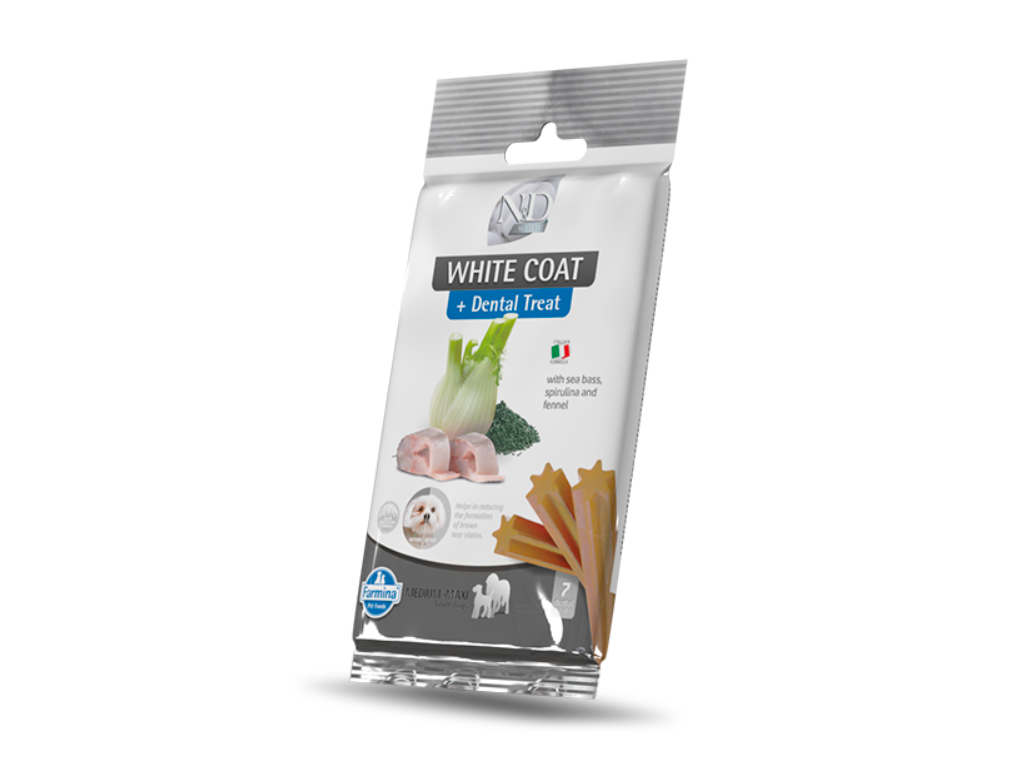FARMINA DENTAL TREATS WHITE COAT MED/MAXI