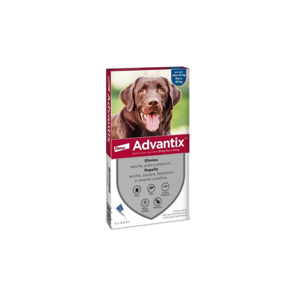 ADVANTIX 4X4 ML. OLTRE 25KG FINO A 40KG